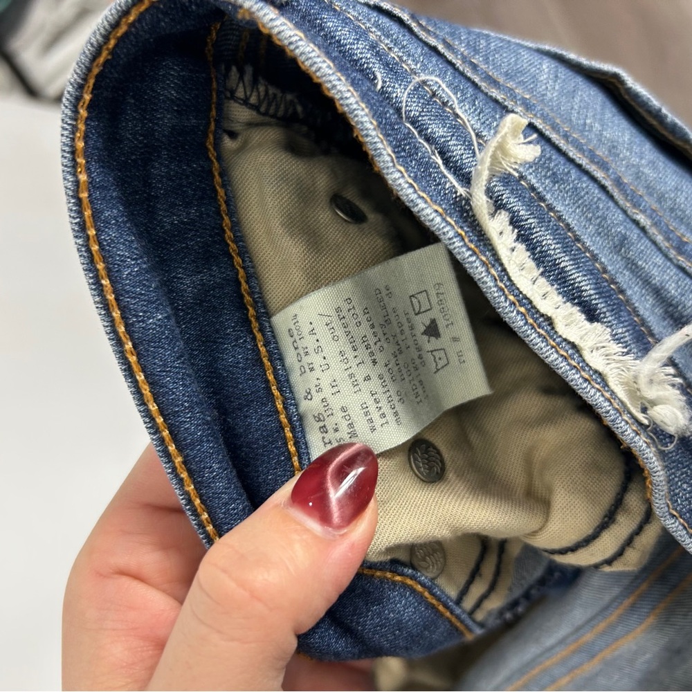 Rag & Bone Mid Rise Blue Skinny Jeans H8 - Picture 9 of 9